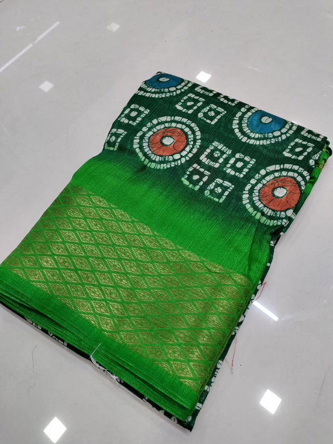 KGM Battik Bandhani Printed Non Catalog Sarees Catalog